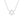FX0635 925 Sterling Silver Zircon Starburst Pendant Necklace