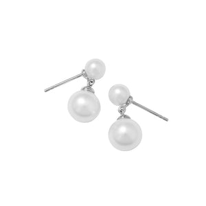 FE1166 925 Sterling Silver Essential Pearl Stud Earrings